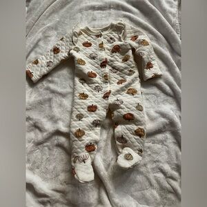 Pumpkin Print Kids One Piece